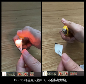 導熱硅膠片GLPOLY XK-F15可燃性V-0,高于同行3個等級且不懼火燒